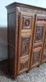 Armoire 3 portes style Breton en chêne massif sculpté | Puces Privées