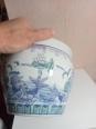 vase boule ancien en porcelaine asiatique diamètre 21 cm | Puces Privées