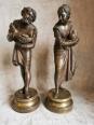 No - 549 - Paire de sujets en bronze patiné par Stella XIXe siècle | Puces Privées