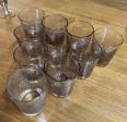 Biot XXeme : série de 10 verres a citronnade en verre bullé signés | Puces Privées