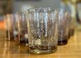 Biot XXeme : série de 10 verres a citronnade en verre bullé signés | Puces Privées