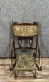 fauteuil pliant époque Art Nouveau en bois teinté Vers 1900 | Puces Privées