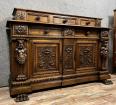 buffet a gradin aux cariatides style Renaissance en noyer vers 1880 | Puces Privées