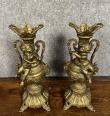 Paire de cassolettes aux putti en bronze doré époque XXeme siècle | Puces Privées