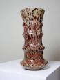 Vase verre moucheté aventurine inclusions de cuivre art déco style Legras | Puces Privées