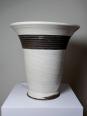 Grande lampe moderne Raku beige et brun Keramos Sèvres - Jean Besnard 1889-1958 | Puces Privées