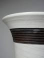 Grande lampe moderne Raku beige et brun Keramos Sèvres - Jean Besnard 1889-1958 | Puces Privées