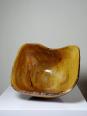 Grande coupe en bois d'olivier Riviera brutaliste artisanat circa 1950 | Puces Privées