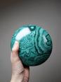 Boite à bijoux/bonbonnière porcelaine Limoges Apilco Deshoulière façon Malachite | Puces Privées