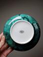 Boite à bijoux/bonbonnière porcelaine Limoges Apilco Deshoulière façon Malachite | Puces Privées