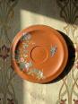 Grand plat argile/terre cuite ancien émaillage japonisant art nouveau | Puces Privées