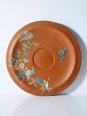 Grand plat argile/terre cuite ancien émaillage japonisant art nouveau | Puces Privées