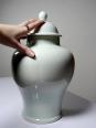 Grande potiche chinoise céramique glacée céladon | Puces Privées