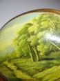 Paysage huile sur bois bombé Italien vintage style baroque Florentin | Puces Privées