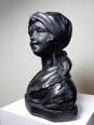Buste de jeune femme en plâtre 1900-1930 monochrome Citti & Frère | Puces Privées