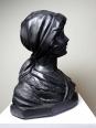Buste de jeune femme en plâtre 1900-1930 monochrome Citti & Frère | Puces Privées