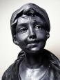 Buste de jeune femme en plâtre 1900-1930 monochrome Citti & Frère | Puces Privées