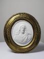 Médaillon mural religieux Christ plâtre ancien XIXe style Louis XVI XIXe | Puces Privées