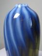 Vase vintage verre fumé doublé d'opaline bulle de savon Murano | Puces Privées