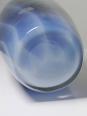 Vase vintage verre fumé doublé d'opaline bulle de savon Murano | Puces Privées