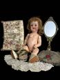 POUPÉE ANCIENNE TETE EN PORCELAINE - ALLEMANDE .EPOQUE 1900-1920. N°3421 | Puces Privées