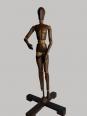 MANNEQUIN ANCIEN D’ARTISTE EN BOIS ARTICULÉ - FIN XIXE | Puces Privées