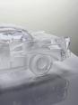 Presse papier vintage grosse voiture Chevrolet Bel Air 1957 en cristal | Puces Privées