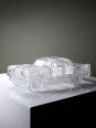 Presse papier vintage grosse voiture Chevrolet Bel Air 1957 en cristal | Puces Privées
