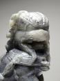 Paire de petits Chiens/Lions Foo en pierre de savon sculptée vintages | Puces Privées