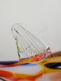 Gros poisson décoratif verre soufflé moucheté de Murano vintage | Puces Privées