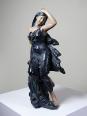 Grande statuette platre ou composite vintage/ancienne façon bronze art nouveau | Puces Privées