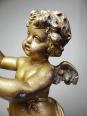 Petit angelot, putto en bronze doré ancien élément décoratif XIXe | Puces Privées
