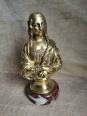 No - 585 - Sculpture en bronze doré , La Joconde ou Mona Lisa  début XXème | Puces Privées