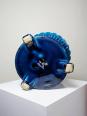 Cache pot vintage années 60-80 faïence glacée turquoise Charolles | Puces Privées