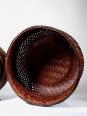 Duo de panières en bambou tressé Japonaises artisanales gigognes vintages | Puces Privées