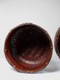Duo de panières en bambou tressé Japonaises artisanales gigognes vintages | Puces Privées
