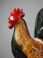 Petit coq décoratif en céramique émaillé artisanale art populaire | Puces Privées