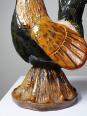 Petit coq décoratif en céramique émaillé artisanale art populaire | Puces Privées