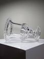 Vase Médicis cristal/verre cristallin moulé incolore vintage | Puces Privées