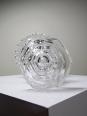 Vase Médicis cristal/verre cristallin moulé incolore vintage | Puces Privées