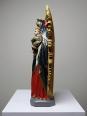 Statuette ancien Vierge ND du Secours Pertpétuel Carton Romain Raffl Paris | Puces Privées