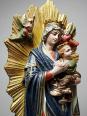Statuette ancien Vierge ND du Secours Pertpétuel Carton Romain Raffl Paris | Puces Privées