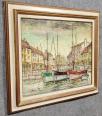 Tableau huile sur toile époque Art Déco vers 1920 | Puces Privées