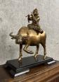 Asie XXeme : Sculpture en bronze a patine cuivrée avec traces d'argenture | Puces Privées