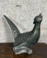 Céramique laquée noire époque Art Déco : oiseau signé Jean | Puces Privées