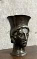 Tête de jeune homme a l'antique en bronze à patine médaille époque XIXeme | Puces Privées