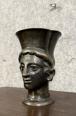 Tête de jeune homme a l'antique en bronze à patine médaille époque XIXeme | Puces Privées