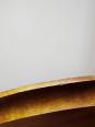 Présentoir ovale en bois sur pied tourné vintage | Puces Privées