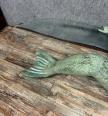 Table basse a la sirène en bronze a patine verte circa 1970 | Puces Privées