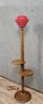 Lampadaire serviteur style Art Déco Période 1940-1950 en bois teinté | Puces Privées